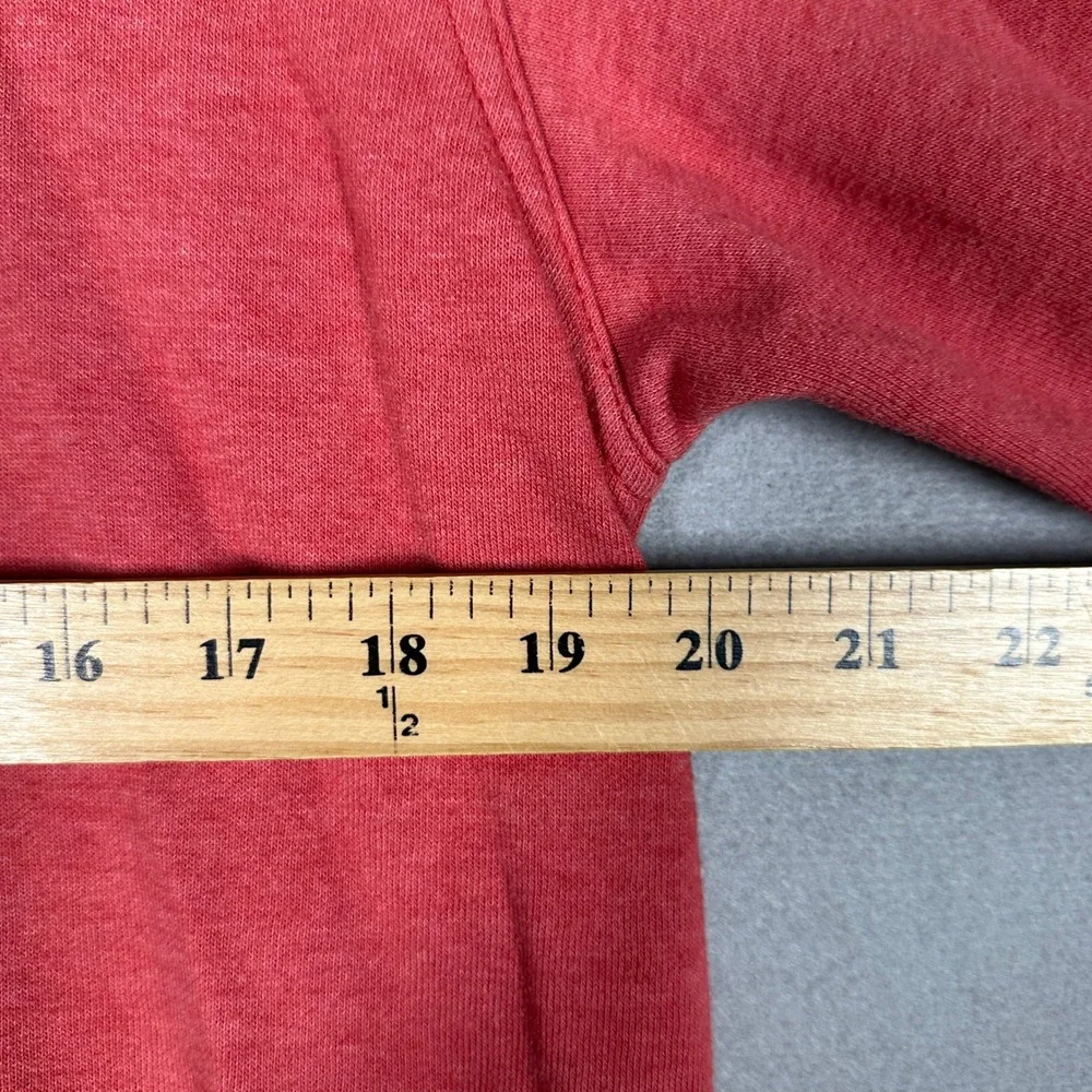 The North Face Hoodie Mens Medium Never Stop Exploring Red Graphic Sweatshirt